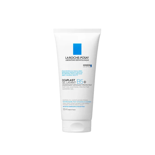 La Roche-Posay CICAPLAST B5+ - Gel Lavant Moussant Assainissant Apaisant - Visage, Corps, Cuir Chevelu, 100ml