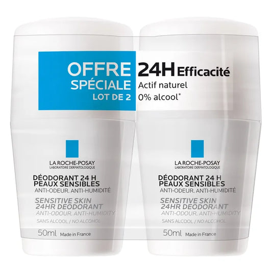 La Roche-Posay DÉODORANT - Déodorant Physiologique 24H Bille Lot De 2 X 50ml
