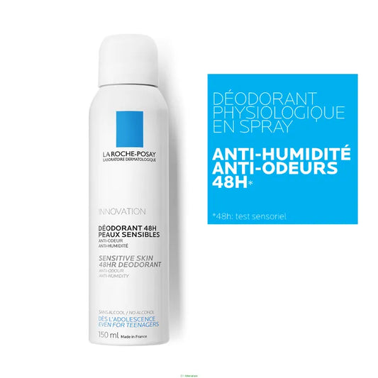 La Roche-Posay DÉODORANT - Déodorant Peaux Sensibles 48H Spray Lot, 2x150ml