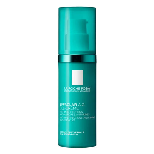 La Roche-Posay EFFACLAR A.Z. - Gel-Crème Anti-Imperfections, Anti-Marques, Anti-Rides - Peaux grasses tendance acnéique, 40ml