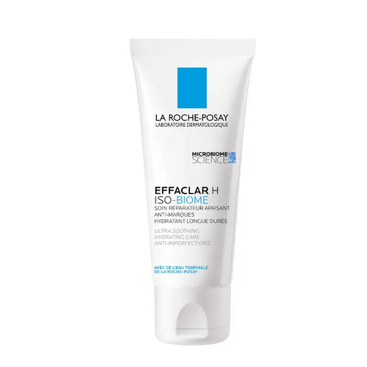 La Roche-Posay EFFACLAR H ISO-BIOME - Soin Réparateur Apaisant Anti-Marques Hydratant Longue Durée - Peaux Acnéiques, 40ml