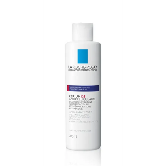 La Roche-Posay KERIUM DS - Shampoing Anti-Pelliculaire Traitant Intensif - Pellicules persistantes, 200 ml