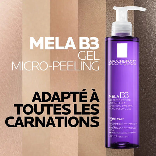 La Roche-Posay MELA B3 - Gel Micro-peeling Unifiant Eclat Visage, 200ml