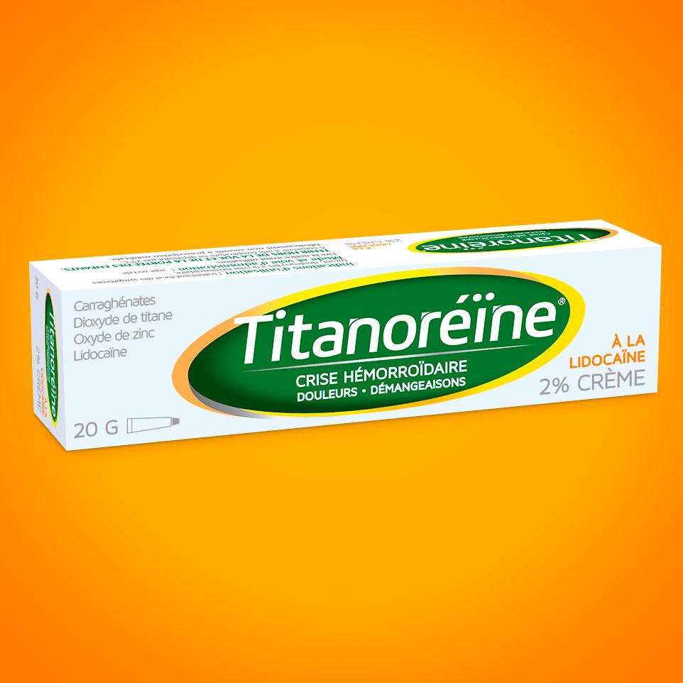 TITANORÉÏNE® à la Lidocaïne 2% – Crème – Tube de 20 g