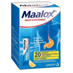 Maalox Citron – Boîte de 20 sachets-dose