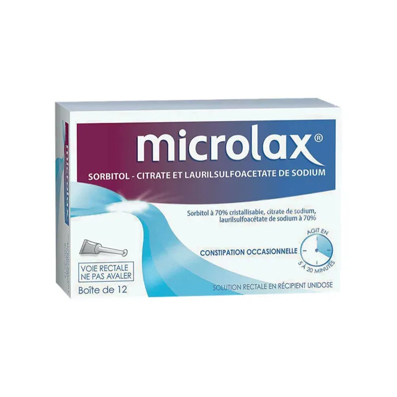 Microlax Solution Rectale 12 unidoses