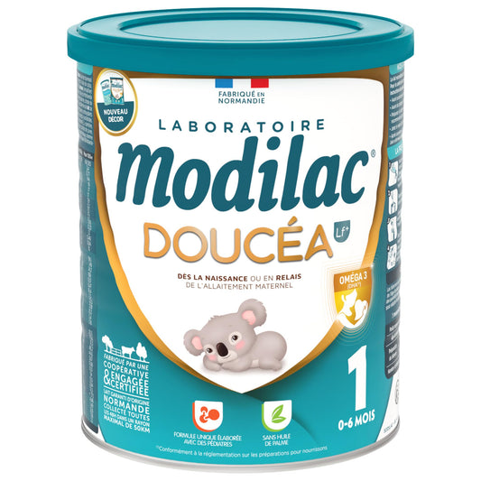 Modilac Doucéa 1 LF+ – Lait Infantile 1er Âge Sans Lactose (0-6 mois) – 800 g