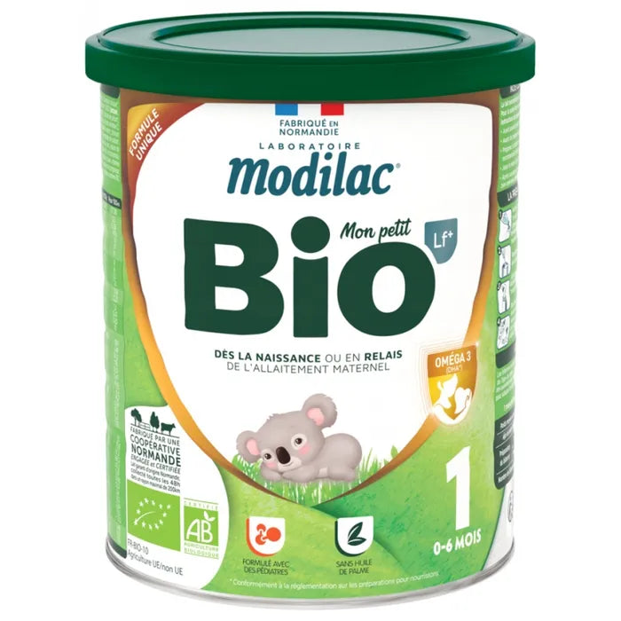 Modilac MON PETIT BIO - Lait en Poudre Bio - De 0 à 6 mois, 800g