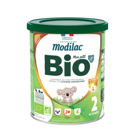 Modilac MON PETIT BIO LF+ - Lait en Poudre 2ème Âge Bio - De 6 à 12 mois, 800g