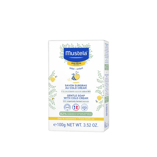 Mustela BÉBÉ - Savon Surgras au Cold Cream - Peau Sèche, 100g