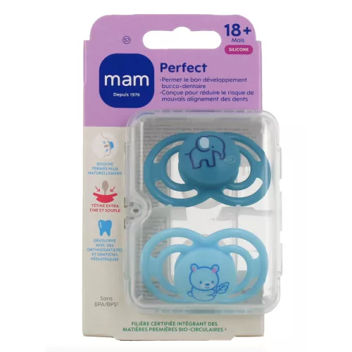 MAM 2 Sucettes Perfect 18+ mois