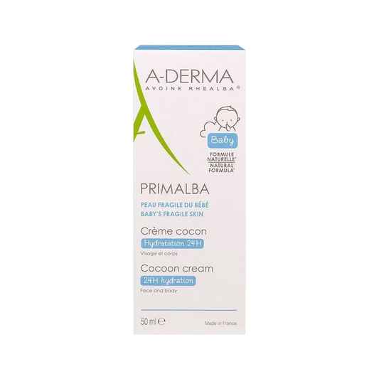 A-derma PRIMALBA - Crème Cocon - Visage et Corps - Peau Fragile du Bébé, 50ml
