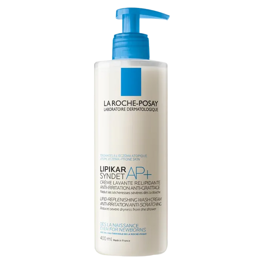 La Roche-Posay LIPIKAR AP+ SYNDET - Crème Lavante Peaux Tendance Eczéma Atopique, 400ml