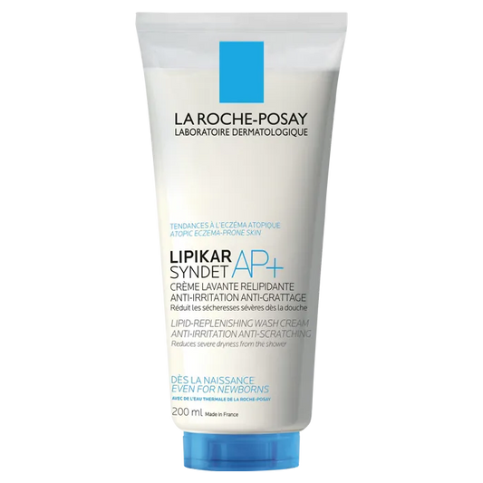 La Roche-Posay LIPIKAR SYNDET AP+ - Crème Lavante Relipidante Peaux Tendance Eczema Atopique, 200ml