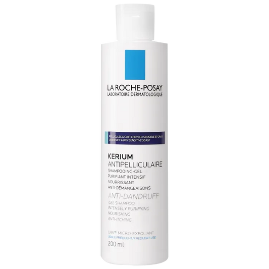 La Roche-Posay KERIUM - Shampooing Gel pour Pellicules Grasses, 200ml