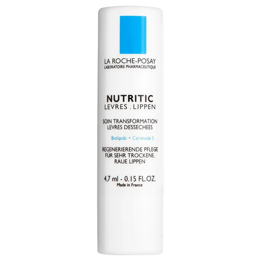 La Roche-Posay NUTRITIC - Baume à Lèvres pour Lèvres Abimées, Gercées, Desséchées, 4,7ml