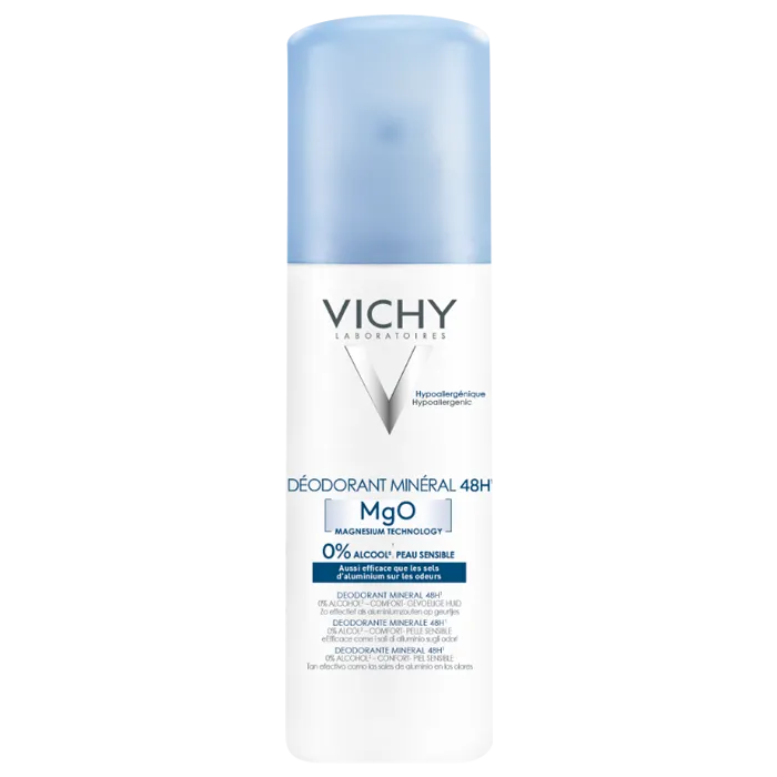Vichy Déodorant Minéral Sans Sels d'Aluminium Aérosol, 125ml