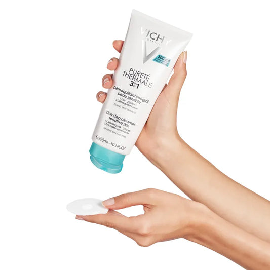Vichy PURETE THERMALE - Démaquillant Intégral 3 en 1 Peaux Sensibles, 300ml