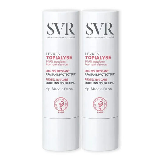 SVR TOPIALYSE - Lèvres Soin Nourrissant Réparateur, 2x4g