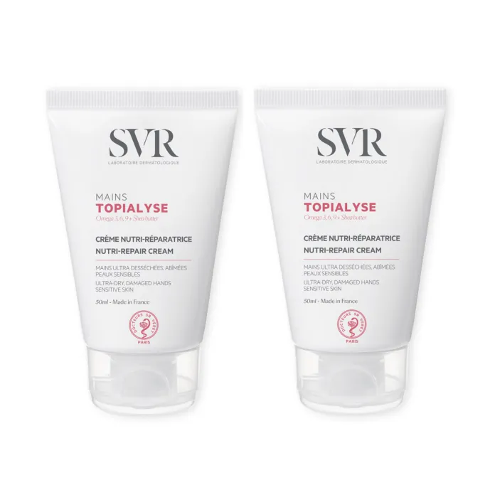 SVR TOPIALYSE - Crème Mains Nutri-Réparatrice, 2x50ml