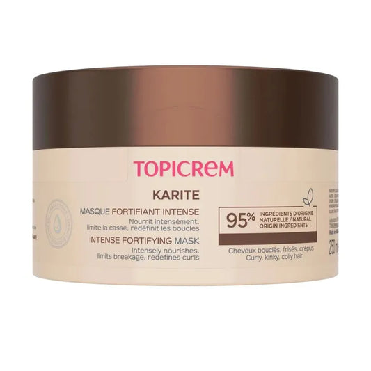 Topicrem KARITE - Masque Fortifiant Intense - Cheveux Bouclés, Frisés, Crépus, 250ml