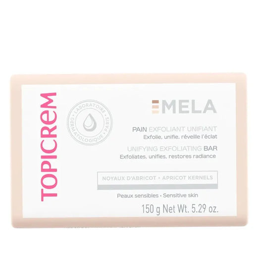 Topicrem MELA - Pain Exfoliant Unifiant - Visage et Corps - Peaux Sensibles, 150g