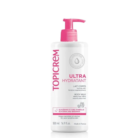 Topicrem ULTRA-HYDRATANT - Lait Corps - Peaux Sensibles et Sèches, 500ml