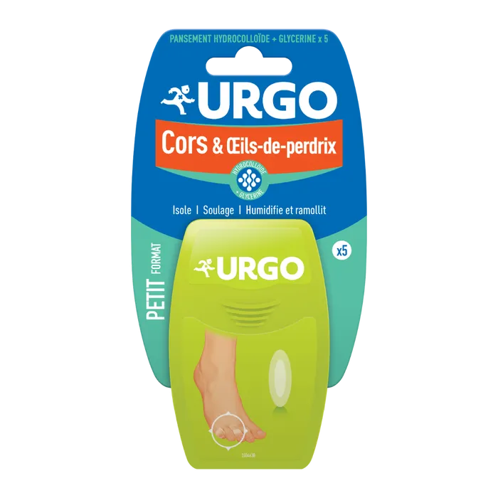 Urgo Traitement cors et oeils de perdrix, 5 pansements gel
