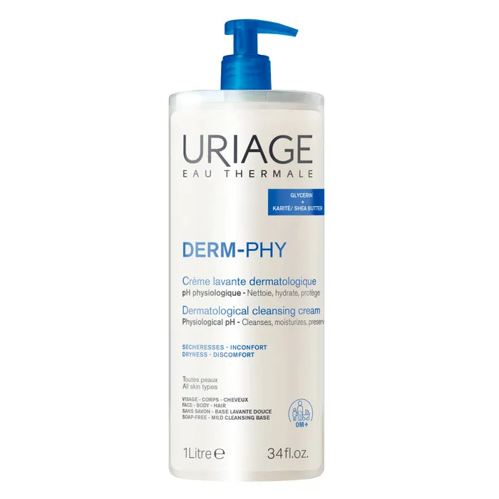 Uriage – Dérm-Phy – Crème Lavante Dermatologique – 1 L