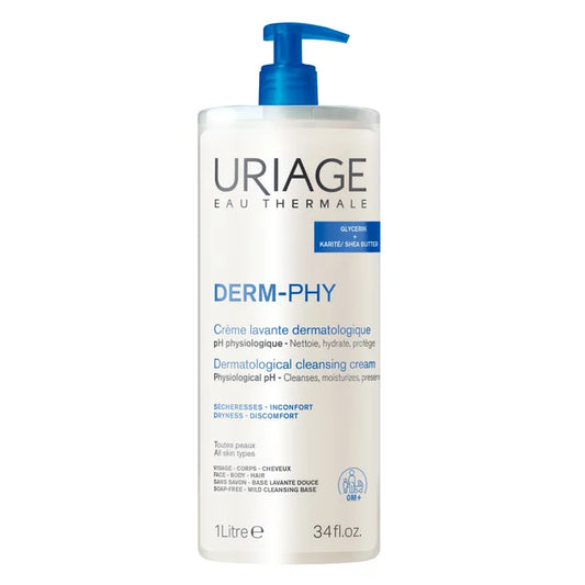 Uriage – Dérm-Phy – Crème Lavante Dermatologique – 1 L