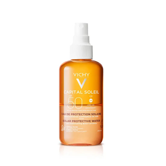 Vichy CAPITAL SOLEIL- SPF50 Eau Protection solaire Hâle sublimé, 200ml