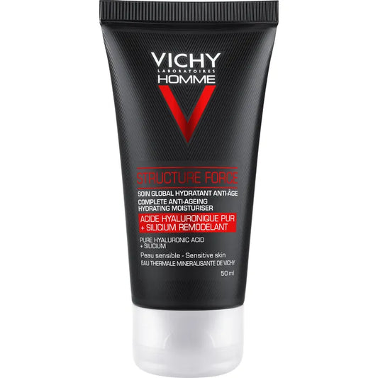 Vichy HOMME STRUCTURE FORCE - Soin Global Hydratant Anti-Âge Visage, 50ml