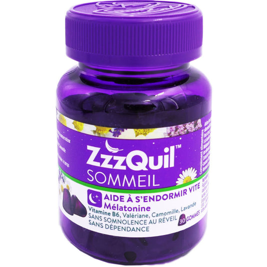 ZzzQuil Sommeil - 30 ou 60 Gommes à mâcher